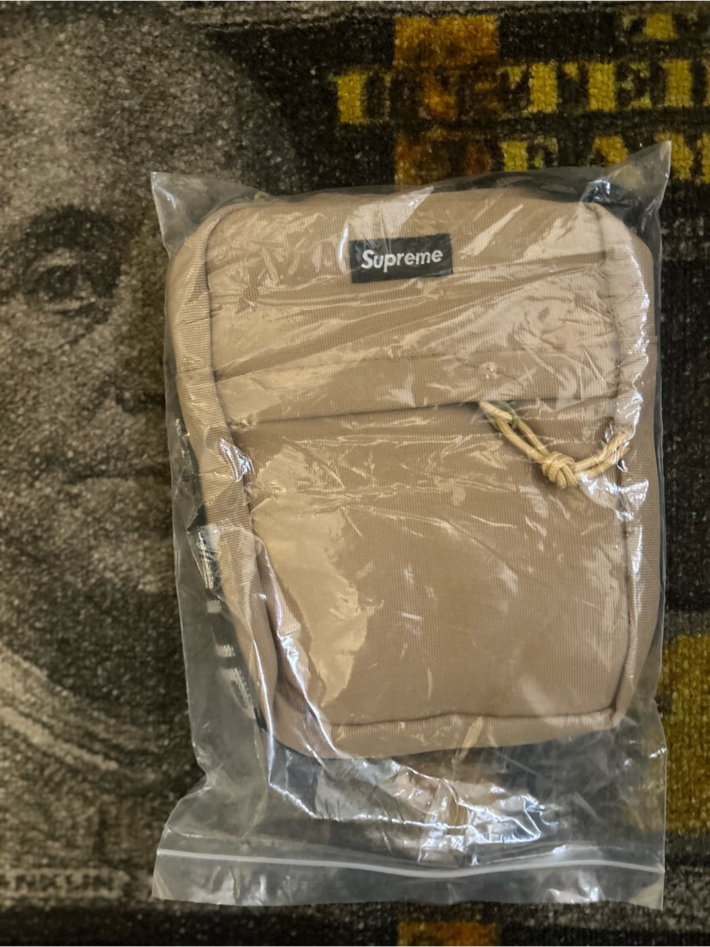 Supreme Beige/Tan Shoulder Bag - Compact Crossbody Pouch